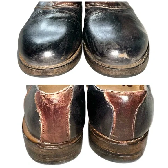 BEDSTU Bedstu Bed Stu Spectator Oxfords Derbys Black Brown Leather Oxfords M 9